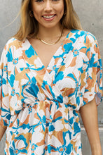 Load image into Gallery viewer, BOMBOM Floral Print Wrap Tunic Top