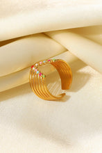 Load image into Gallery viewer, Candy Skies Decorative Enamel V-Shaped Open Ring