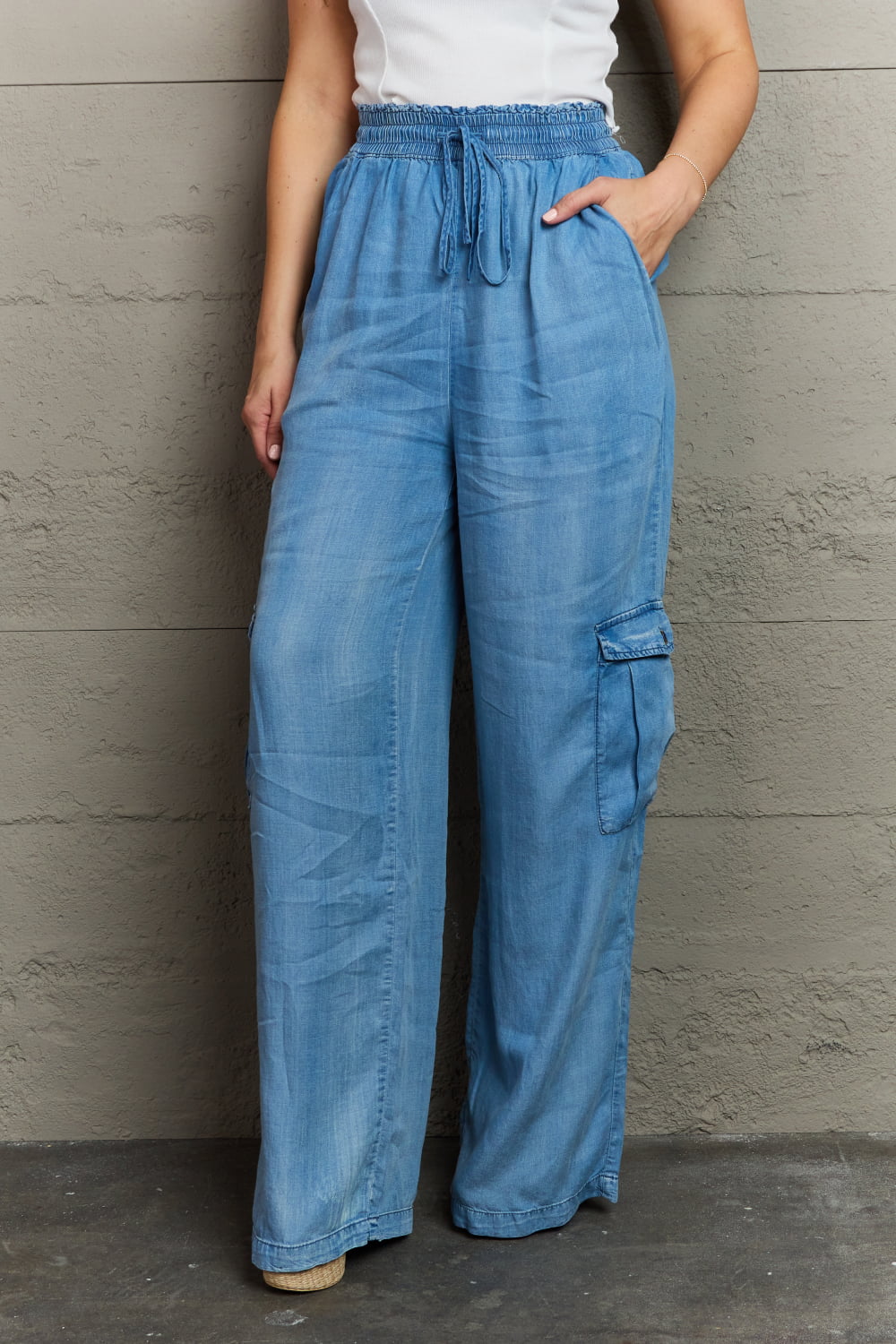GeeGee Out Of Site Denim Cargo Pants