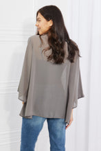 Load image into Gallery viewer, Melody Just Breathe Chiffon Kimono in Grey