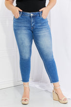 Load image into Gallery viewer, VERVET Never Too Late Raw Hem Cropped Jeans