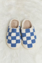 Load image into Gallery viewer, Melody Checkered Plush Slide Slippers