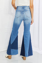 Load image into Gallery viewer, Vibrant Sienna Color Block Flare Jeans