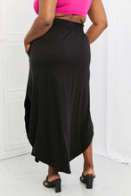 Load image into Gallery viewer, Zenana It&#39;s My Time Side Scoop Scrunch Skirt in Black