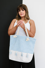 Load image into Gallery viewer, Justin Taylor Picnic in the Park Tassel Detail Tote Bag