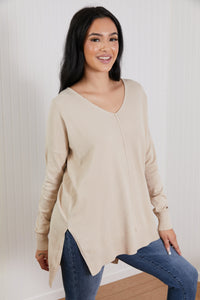 Zenana Sweater Weather Center Seam Tunic Sweater