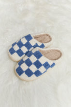 Load image into Gallery viewer, Melody Checkered Plush Slide Slippers