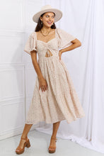 Load image into Gallery viewer, HEYSON Let It Grow Floral Tiered Ruffle Midi Dress