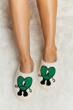 Load image into Gallery viewer, Melody Love Heart Print Plush Slippers