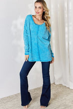 Load image into Gallery viewer, Zenana Oversized Waffle Long Sleeve Top