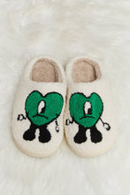 Load image into Gallery viewer, Melody Love Heart Print Plush Slippers