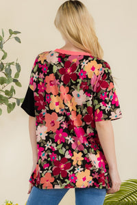 Celeste Floral Short Sleeve T-Shirt