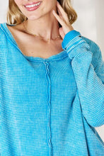 Load image into Gallery viewer, Zenana Oversized Waffle Long Sleeve Top