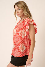 Load image into Gallery viewer, Mittoshop Printed Butterfly Sleeve Blouse