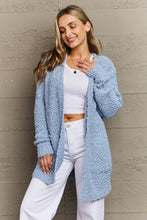 Load image into Gallery viewer, Zenana Falling For You Open Front Popcorn Cardigan