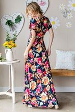 Load image into Gallery viewer, Heimish Floral Surplice Tie Waist Maxi Dress