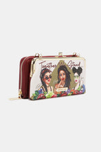 Load image into Gallery viewer, Nicole Lee USA Signature Kiss Lock Crossbody Wallet