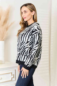 Heimsih Zebra Print Sweater