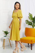 Load image into Gallery viewer, ODDI Love You Forever Square Neck Midi Dress