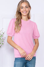 Load image into Gallery viewer, Reborn J Ribbed Round Neck Short Sleeve Top