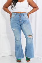 Load image into Gallery viewer, Vibrant MIU Jess Button Flare Jeans