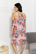 Load image into Gallery viewer, Sew In Love Fresh-Cut Flowers Cold-Shoulder Dress