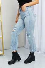 Load image into Gallery viewer, RISEN Distressed Fringe Hem Cropped Jeans