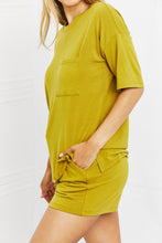 Load image into Gallery viewer, Zenana In The Moment Lounge Set in Olive Mustard