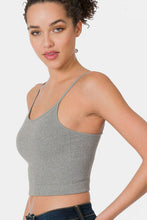 Load image into Gallery viewer, Zenana Ribbed Seamless Cropped Cami with Bra Pads