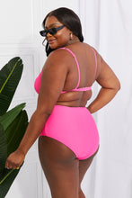 Load image into Gallery viewer, Marina West Swim Take A Dip Twist High-Rise Bikini in Pink