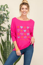 Load image into Gallery viewer, Celeste Heart Graphic Long Sleeve T-Shirt