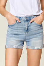 Load image into Gallery viewer, Judy Blue High Waist Rolled Denim Shorts