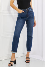Load image into Gallery viewer, Judy Blue Crystal High Waisted Cuffed Boyfriend Jeans