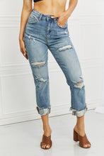 Load image into Gallery viewer, RISEN Leilani Distressed Straight Leg Jeans