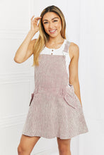 Load image into Gallery viewer, White Birch To The Park Overall Dress in Pink