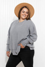 Load image into Gallery viewer, Zenana Comfort Awaits Slouchy Side Slit Sweater