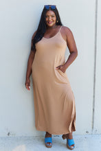Load image into Gallery viewer, Ninexis Good Energy Cami Side Slit Maxi Dress in Camel