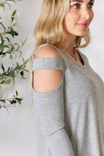 Load image into Gallery viewer, Hailey &amp; Co Cutout Cold Shoulder Long Sleeve Top