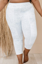 Load image into Gallery viewer, White Birch Sweat It Out Marble Print Moto Athletic Leggings