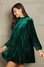 Load image into Gallery viewer, GeeGee Velvet Tiered Dress