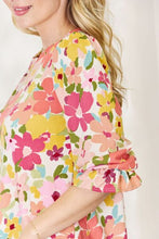 Load image into Gallery viewer, Celeste Floral Flounce Sleeve Top
