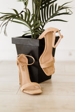 Load image into Gallery viewer, KAYLEEN Standing Tall Square Toe Block Heel Sandals in Taupe