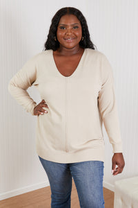 Zenana Sweater Weather Center Seam Tunic Sweater