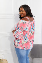 Load image into Gallery viewer, Sew In Love Fresh Take  Floral Cold-Shoulder Top