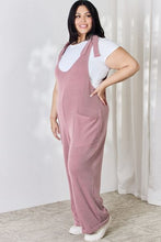 Load image into Gallery viewer, Celeste Ribbed Tie Shoulder Sleeveless Ankle Overalls