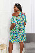 Load image into Gallery viewer, Sew In Love Perfect Paradise Printed Cold-Shoulder Dress
