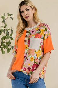 Celeste Floral Short Sleeve T-Shirt