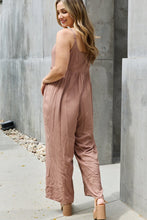 Load image into Gallery viewer, HEYSON All Day Wide Leg Button Down Jumpsuit in Mocha