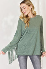 Load image into Gallery viewer, Celeste Fringe Detail Long Sleeve Top