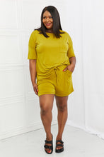 Load image into Gallery viewer, Zenana In The Moment Lounge Set in Olive Mustard